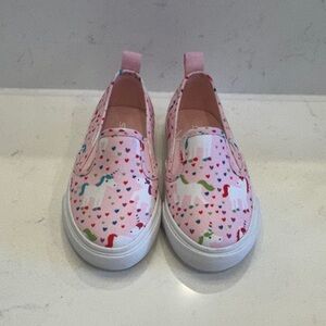 Pink Unicorn Slip-On Kids Shoes